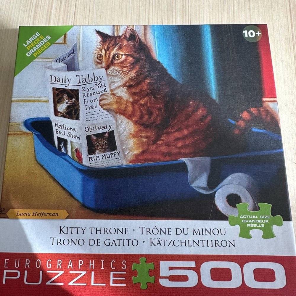 Kitty Throne Puzzle - 500 Pieces
